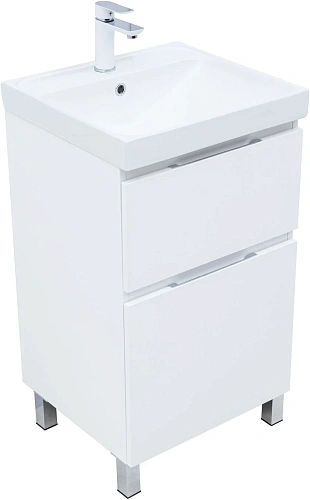 Тумба под раковину Aquanet Алвита New 50 00344131 напольная, белый матовый Тумба под раковину Aquanet Алвита New 50 00344131 напольная, белый матовый