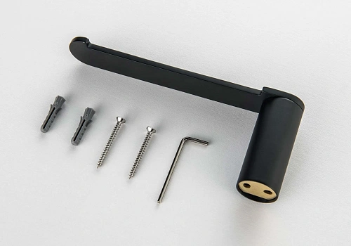 Держатель туалетной бумаги Aquatek ЛИРА AQ4408MB черный матовый Держатель туалетной бумаги Aquatek ЛИРА AQ4408MB черный матовый