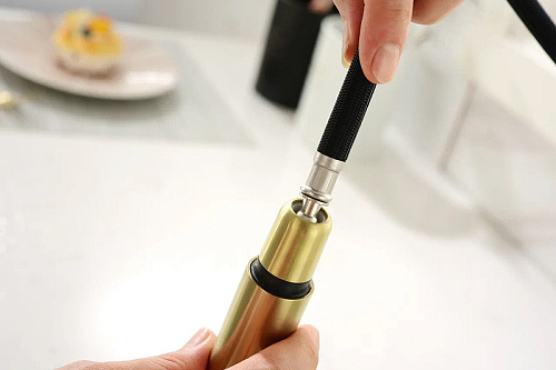 Смеситель для кухни Paulmark NEO светлое золото Ne214419-LG Смеситель для кухни Paulmark NEO светлое золото Ne214419-LG