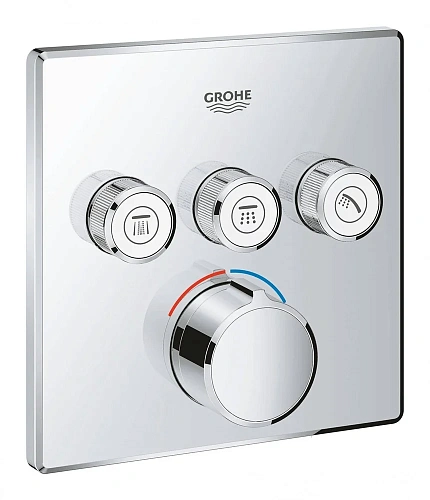 Смеситель для душа GROHE Grohtherm SmartControl на 3 выхода, хром (29149000) внешняя часть Смеситель для душа GROHE Grohtherm SmartControl на 3 выхода, хром (29149000) внешняя часть