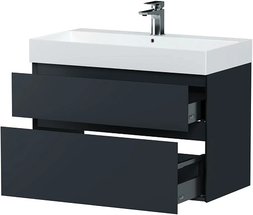 Тумба под раковину Allen Brau Infinity 85 1.210026.AM антрацит матовый Тумба под раковину Allen Brau Infinity 85 1.210026.AM антрацит матовый