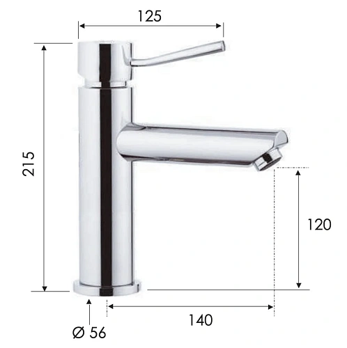 Смеситель для раковины Remer Minimal N11A Смеситель для раковины Remer Minimal N11A