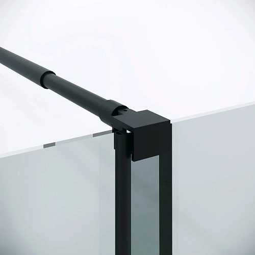 Душевая перегородка Niagara Nova NG-671-12BLACK (120х200) черный матовый, раздвижная, стекло прозрачное Душевая перегородка Niagara Nova NG-671-12BLACK (120х200) черный матовый, раздвижная, стекло прозрачное