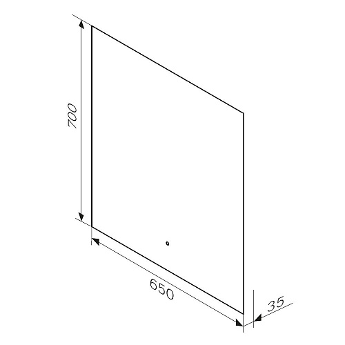 Зеркало AM.PM X-Joy M85MOX10651S с LED-подсветкой, сенсорром, 65 см Зеркало AM.PM X-Joy M85MOX10651S с LED-подсветкой, сенсорром, 65 см