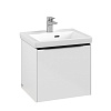 Картинка анонса товара «тумба под раковину villeroy &amp; boch subway 3.0 с подсветкой brilliant white / brilliant white c580l1v c580l1ve»