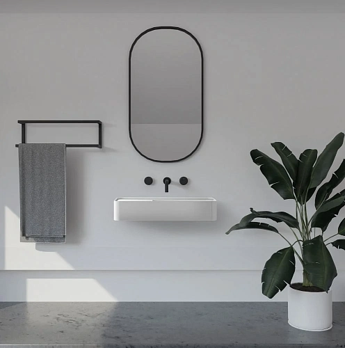 Раковина ABBER Stein AS2627-1.2 подвесная, белая матовая Раковина ABBER Stein AS2627-1.2 подвесная, белая матовая