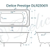 Ванна чугунная Delice Prestige 1750х750 DLR230611 Ванна чугунная Delice Prestige 1750х750 DLR230611