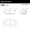 Ванна из искусственного камня WHITECROSS Make 170x80 "AERO" белый 0219.170080.200.AERO.WH Ванна из искусственного камня WHITECROSS Make 170x80 "AERO" белый 0219.170080.200.AERO.WH