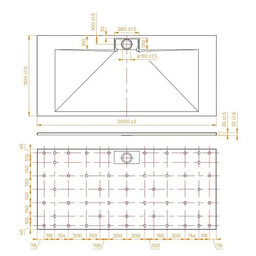 Душевой поддон RGW SMC TKS-W 900x2000 мм 553802920-01 прямоугольный белый Душевой поддон RGW SMC TKS-W 900x2000 мм 553802920-01 прямоугольный белый