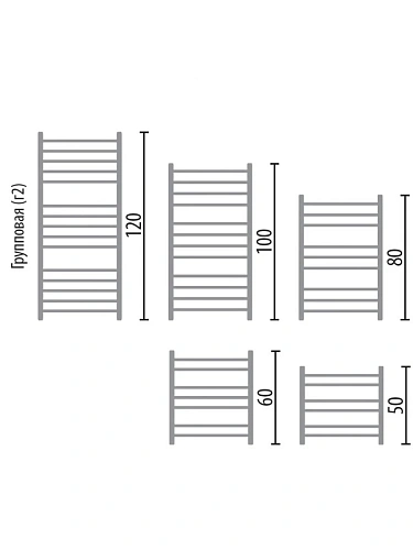 Полотенцесушитель водяной Ника CLASSIC ЛП (Г2) ВП 100/60 Полотенцесушитель водяной Ника CLASSIC ЛП (Г2) ВП 100/60