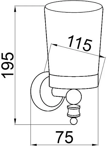 Стакан Boheme Vogue 10134 Стакан Boheme Vogue 10134