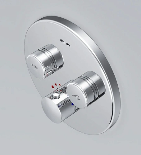 Смеситель для душа AM.PM Inspire V2.0 F50A85700 на 2 потребителя с термостатом, встраиваемый Смеситель для душа AM.PM Inspire V2.0 F50A85700 на 2 потребителя с термостатом, встраиваемый