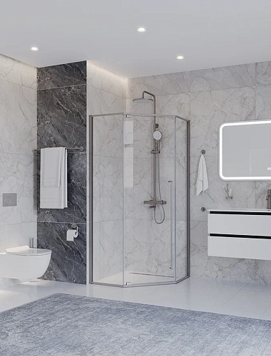 Душевой уголок CEZARES PLANE-P-1-100-C-IN 100x100 см Душевой уголок CEZARES PLANE-P-1-100-C-IN 100x100 см