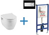 Комплект унитаза с инсталляцией Aquanet Rimless Glide-W CL-11042 (инсталляция Pestan Fluenta SET4000 Glide-W + SET40006356DB