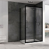 Душевой уголок ABBER Schwarzer Diamant AG30150BH-S80B 150x80 см универсальный, профиль черный, стекло прозрачное Душевой уголок ABBER Schwarzer Diamant AG30150BH-S80B 150x80 см универсальный, профиль черный, стекло прозрачное