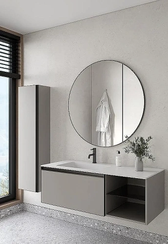 Тумба под раковину Armadi Art QUATRO 6 120см (80+40) LUNA профиль ANTHRACITE 790-M6-120-L-A Тумба под раковину Armadi Art QUATRO 6 120см (80+40) LUNA профиль ANTHRACITE 790-M6-120-L-A