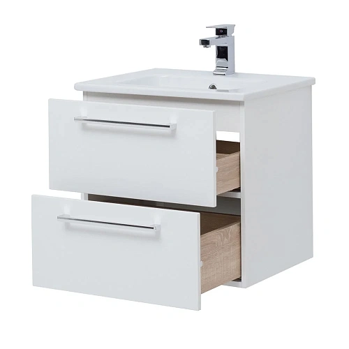 Тумба под раковину DREJA GIO, 60 см, подвесная, 2 ящика, белый глянец 77.0101W Тумба под раковину DREJA GIO, 60 см, подвесная, 2 ящика, белый глянец 77.0101W