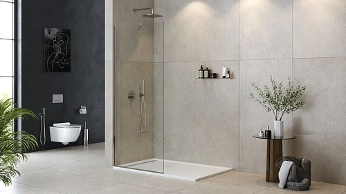 Душевая перегородка CEZARES LIBERTA-L-1-TB-90-C-Cr 90см стекло прозрачное, профиль хром Душевая перегородка CEZARES LIBERTA-L-1-TB-90-C-Cr 90см стекло прозрачное, профиль хром