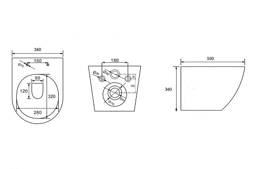 Унитаз подвесной ABBER Bequem AC1103MG серый матовый, безободковый с крышкой микролифт Унитаз подвесной ABBER Bequem AC1103MG серый матовый, безободковый с крышкой микролифт