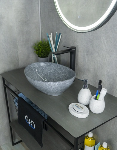 Раковина Gid Mnc331 54430 накладная под камень глянцевая 41x34x15 Раковина Gid Mnc331 54430 накладная под камень глянцевая 41x34x15