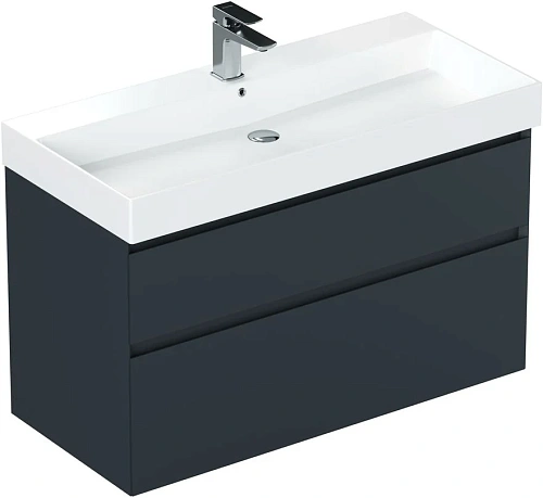 Тумба под раковину Allen Brau Infinity 100 1.210027.AM антрацит матовый Тумба под раковину Allen Brau Infinity 100 1.210027.AM антрацит матовый