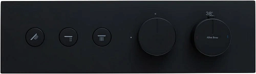 Смеситель для ванны Allen Brau Liberty 5.33003-31 (с внутренней частью) черный матовый Смеситель для ванны Allen Brau Liberty 5.33003-31 (с внутренней частью) черный матовый