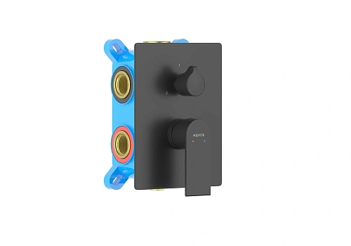 Смеситель для ванны Aquatek ЛИРА AQ1447MB Черный матовый, встраиваемый Смеситель для ванны Aquatek ЛИРА AQ1447MB Черный матовый, встраиваемый