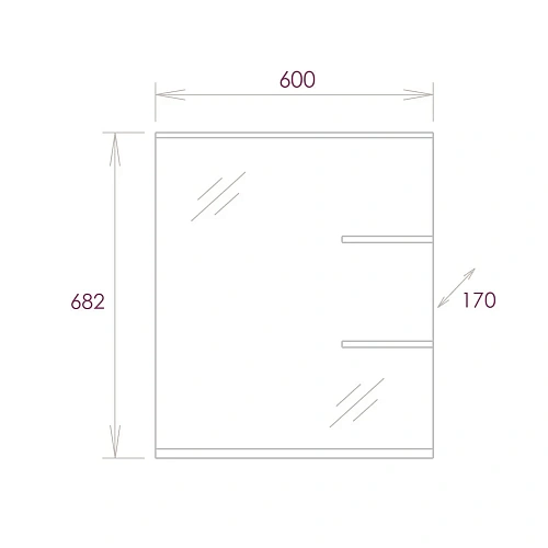 Зеркало Onika КОРАЛЛ 60.01 206001 Зеркало Onika КОРАЛЛ 60.01 206001