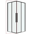 Душевая дверь GROSSMAN Galaxy 1/2.K33.01.12.21.00 (120x195) черный матовый, стекло прозрачное Душевая дверь GROSSMAN Galaxy 1/2.K33.01.12.21.00 (120x195) черный матовый, стекло прозрачное