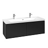 Картинка анонса товара «тумба под раковину villeroy &amp; boch subway 3.0 с подсветкой volcano black / volcano black c601l1vl»