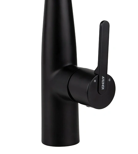 Смеситель для кухни Kaiser Claro для кухни с вытяжной лейкой черный матовый 22144-9 Смеситель для кухни Kaiser Claro для кухни с вытяжной лейкой черный матовый 22144-9