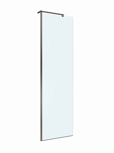 Душевая перегородка BelBagno UNO-L-1-TB-60-C-GM 60 см, профиль оружейная сталь, стекло прозрачное Душевая перегородка BelBagno UNO-L-1-TB-60-C-GM 60 см, профиль оружейная сталь, стекло прозрачное