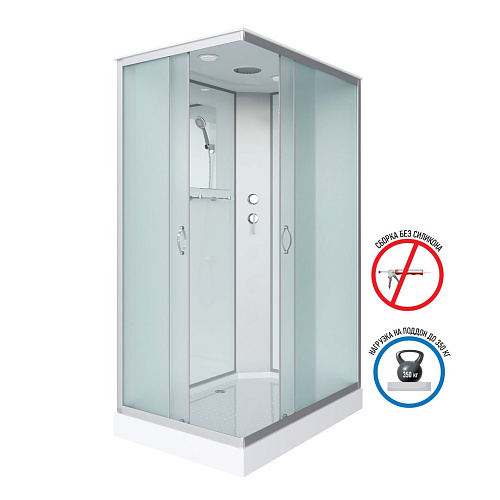 Душевая кабина Niagara Classic NG-43185-14Q (1100х800х2150) низкий поддон (13см) стекло матовое 431853Q Душевая кабина Niagara Classic NG-43185-14Q (1100х800х2150) низкий поддон (13см) стекло матовое 431853Q