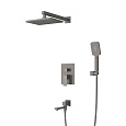 Душевая система CEZARES SLIDER-VDSET-GM встраиваемая, со шлангом, с держателем, оружейная сталь