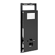Детальная картинка товара «инсталляция для унитаза wasserkraft salm 27tlt.010.me.bl.wh04 с клавишей смыва белый»