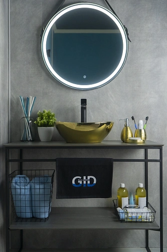 Раковина Gid Nc999 52229 накладная белая / золото 41x34x15 Раковина Gid Nc999 52229 накладная белая / золото 41x34x15