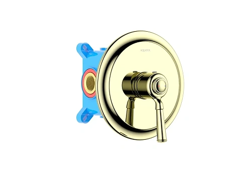 Смеситель для душа Aquatek КЛАССИК AQ1566PG золото полированное, встраиваемый Смеситель для душа Aquatek КЛАССИК AQ1566PG золото полированное, встраиваемый