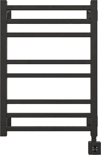 Полотенцесушитель электрический EWRIKA Кассандра PI 70x50 R, черный матовый 510399 Полотенцесушитель электрический EWRIKA Кассандра PI 70x50 R, черный матовый 510399