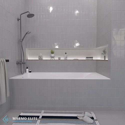 Ванна из искусственного камня Marmo-Elite Авиньон PW-170-80-2 1700x800 щелевой перелив, глянцевая Ванна из искусственного камня Marmo-Elite Авиньон PW-170-80-2 1700x800 щелевой перелив, глянцевая