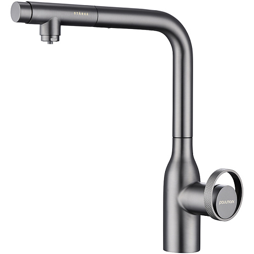 Смеситель для кухни Paulmark URBAN вороненая сталь Ur213104-GM Смеситель для кухни Paulmark URBAN вороненая сталь Ur213104-GM