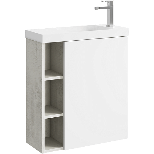 Фасад для тумбы Aqwella Alba 45 ALB0706WM белый матовый Фасад для тумбы Aqwella Alba 45 ALB0706WM белый матовый