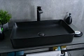 Раковина Gid Bm9396 53344 накладная черная матовая 60x34x11 Раковина Gid Bm9396 53344 накладная черная матовая 60x34x11