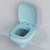 Унитаз подвесной Diamond 123T20801R (530x405x375) голубой матовый безободковый с толстой крышкой 123T20801R-122T20801 Унитаз подвесной Diamond 123T20801R (530x405x375) голубой матовый безободковый с толстой крышкой 123T20801R-122T20801
