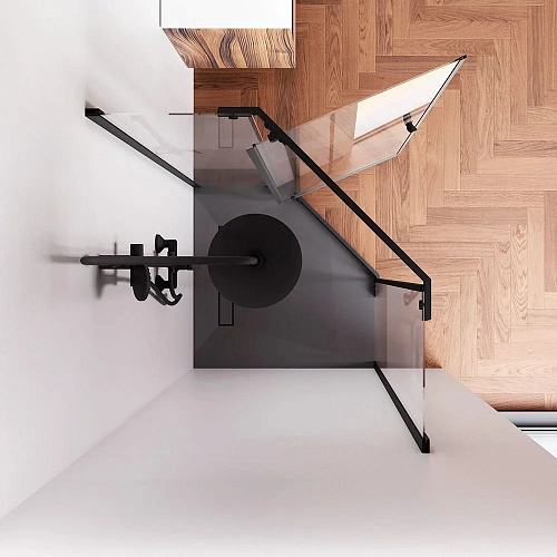 Душевой уголок AM.PM Sunny W87G-405-9090-BT 90x90 черный, стекло прозрачное Душевой уголок AM.PM Sunny W87G-405-9090-BT 90x90 черный, стекло прозрачное