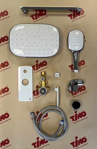 Душевая система Timo Helmi SX-4069/00-16SM встраиваемая хром-белый Душевая система Timo Helmi SX-4069/00-16SM встраиваемая хром-белый