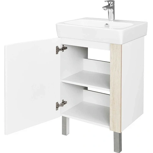 Тумба под раковину Aquaton Кантри 55 белый, дуб верона 1A257601AHB20 Тумба под раковину Aquaton Кантри 55 белый, дуб верона 1A257601AHB20