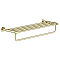 Полотенцедержатель Sancos Base SC9028BG брашированное золото, PVD покрытие Полотенцедержатель Sancos Base SC9028BG брашированное золото, PVD покрытие