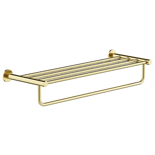 Полотенцедержатель Sancos Base SC9028BG брашированное золото, PVD покрытие Полотенцедержатель Sancos Base SC9028BG брашированное золото, PVD покрытие