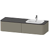 Картинка анонса товара «тумба под раковину duravit happy d.2 plus hp4954r9292 подвесная 160 см серый камень»