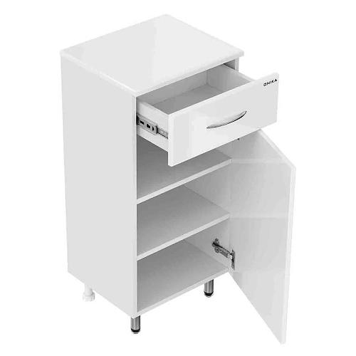 Тумба Onika Каприз 40 см 404013 напольный, белый, правый Тумба Onika Каприз 40 см 404013 напольный, белый, правый